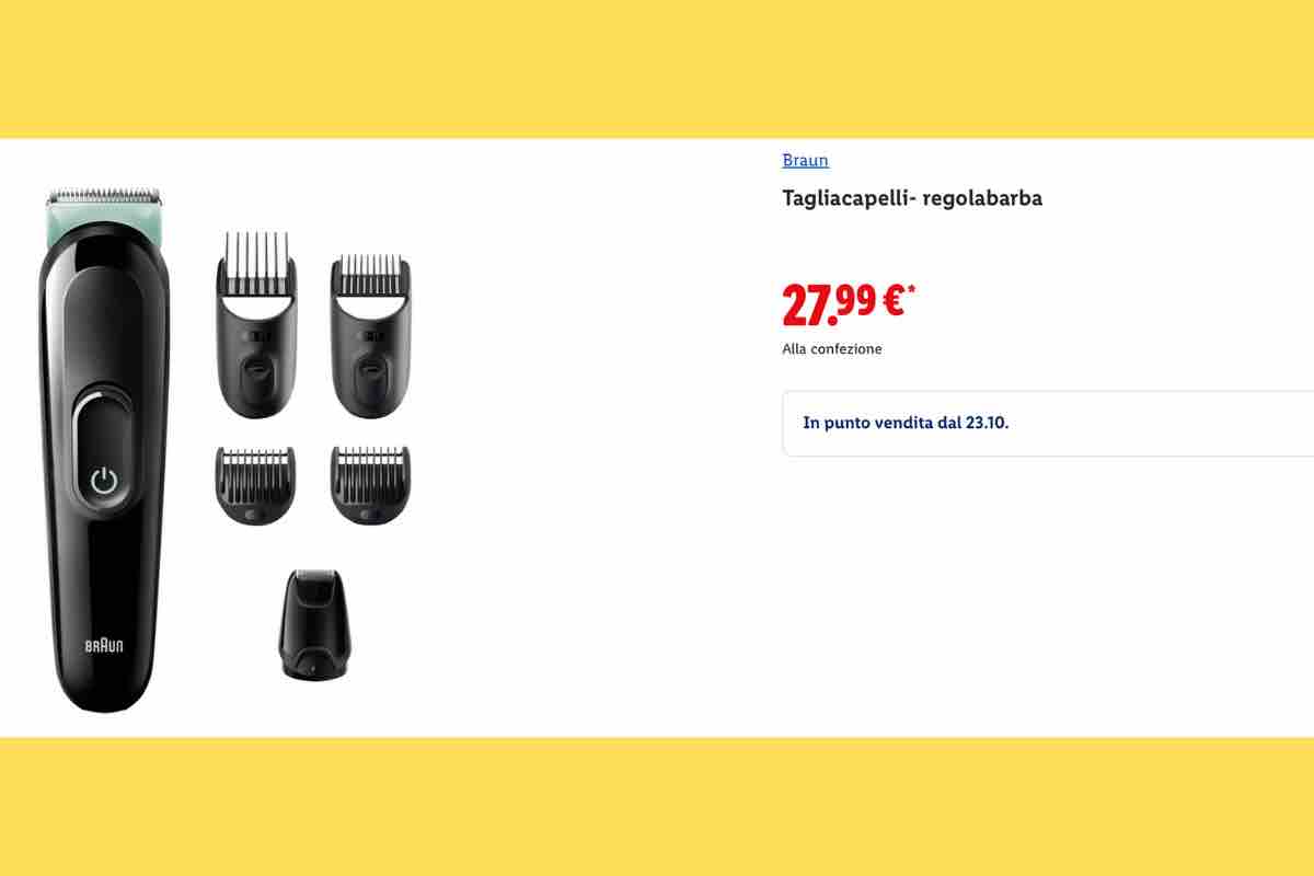 Braun tagliacapelli-regolabarba